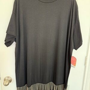 ARULA Black Short Sleeve dress